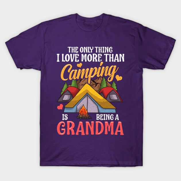 Camping Grandma! T-Shirt by Jamrock Designs